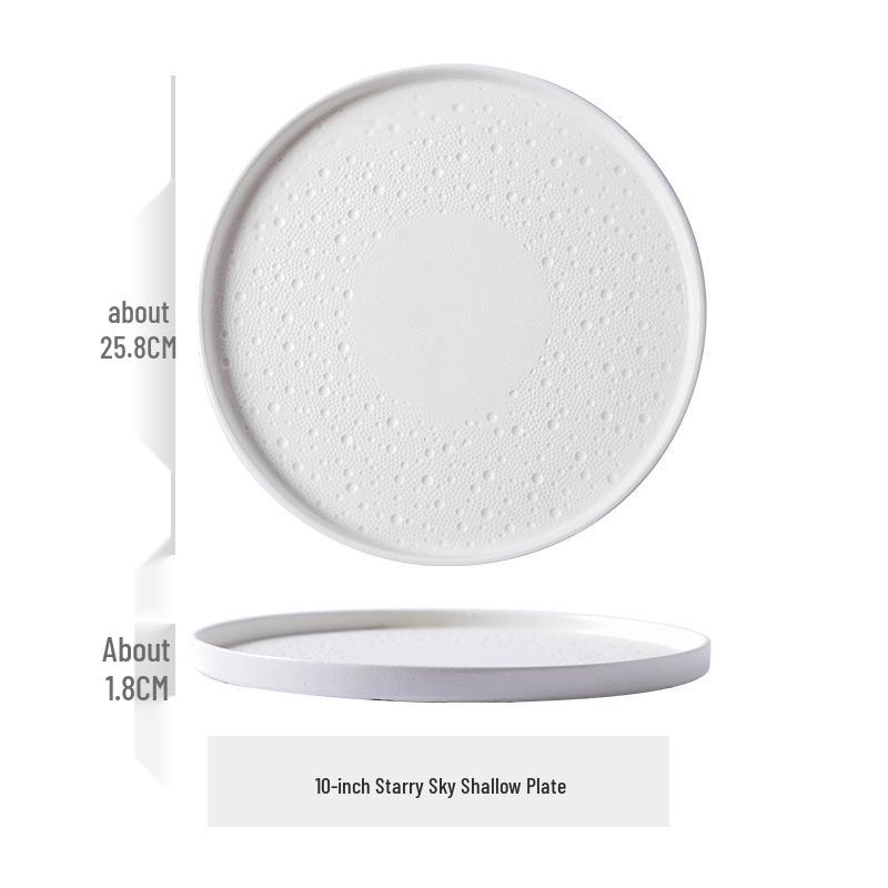 Nordic Minimalist Black & White Ceramic Baking Dish – High-end Display Plate for Influencers, Hotels & Restaurants