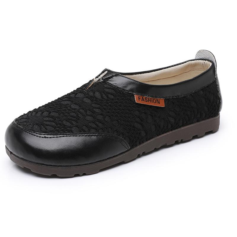 Women's Shoes Spring and Autumn New Breathable One-pedal Fisherman Shoes Soft Sole Comfortable Lace Fashionable Versatile Women's Single Shoes White