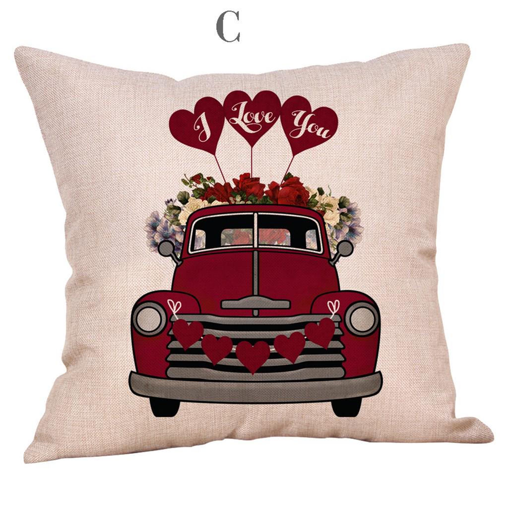Happy Valentine's Day Throw  Case Rose Sweet Love  Cushion Cover