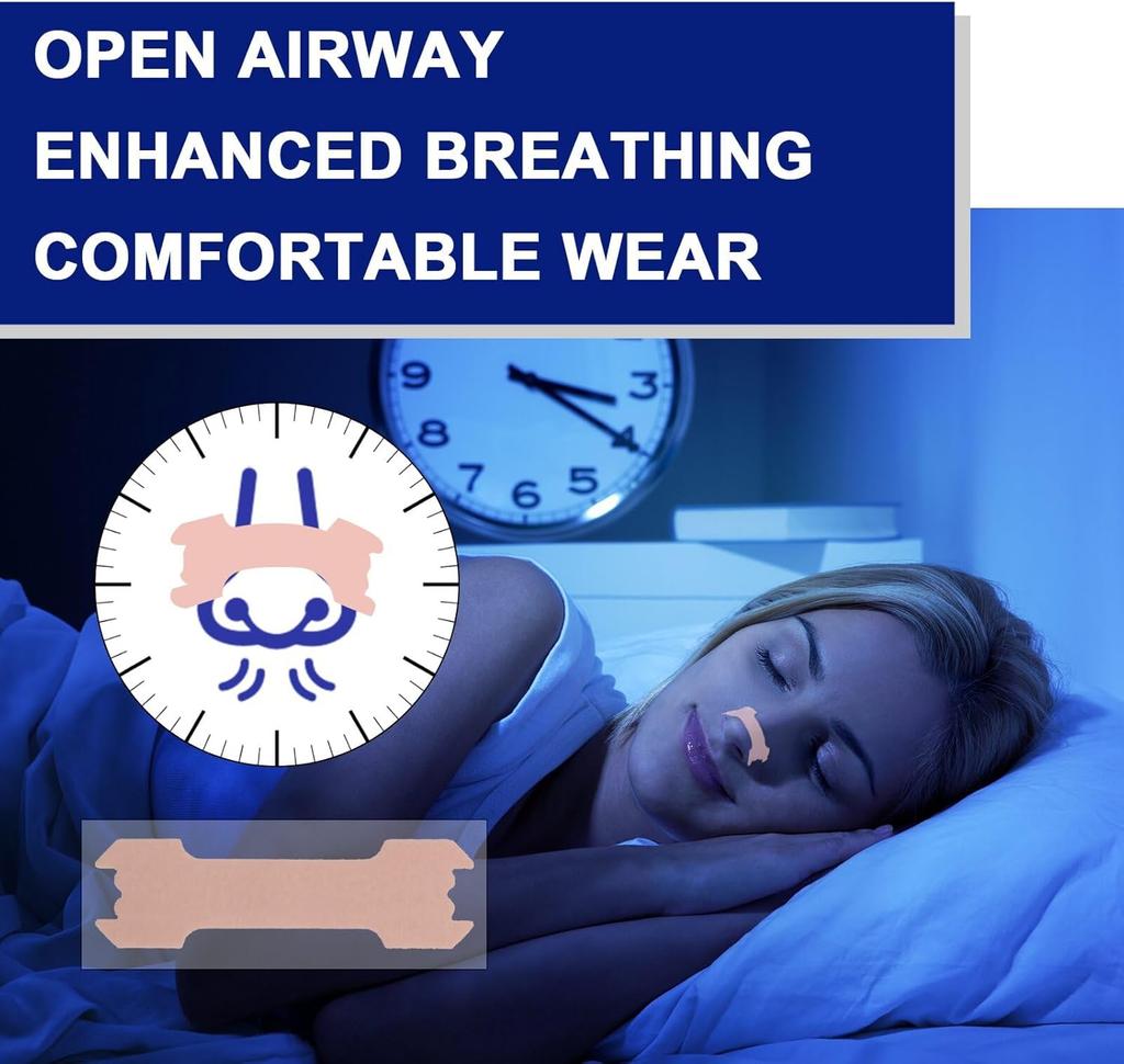 10/50/100/200PCS Breath Nasal Strips Right Aid Stop Snoring Nose Patch Good Sleeping Patch Product Easier Better Breath Sleep