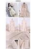 Women's Beige Fleece-Lined Trench Coat: British & Korean Style, Thickened, Long-Sleeved, Mid-Length, Autumn/Winter Warm & Stylish.
