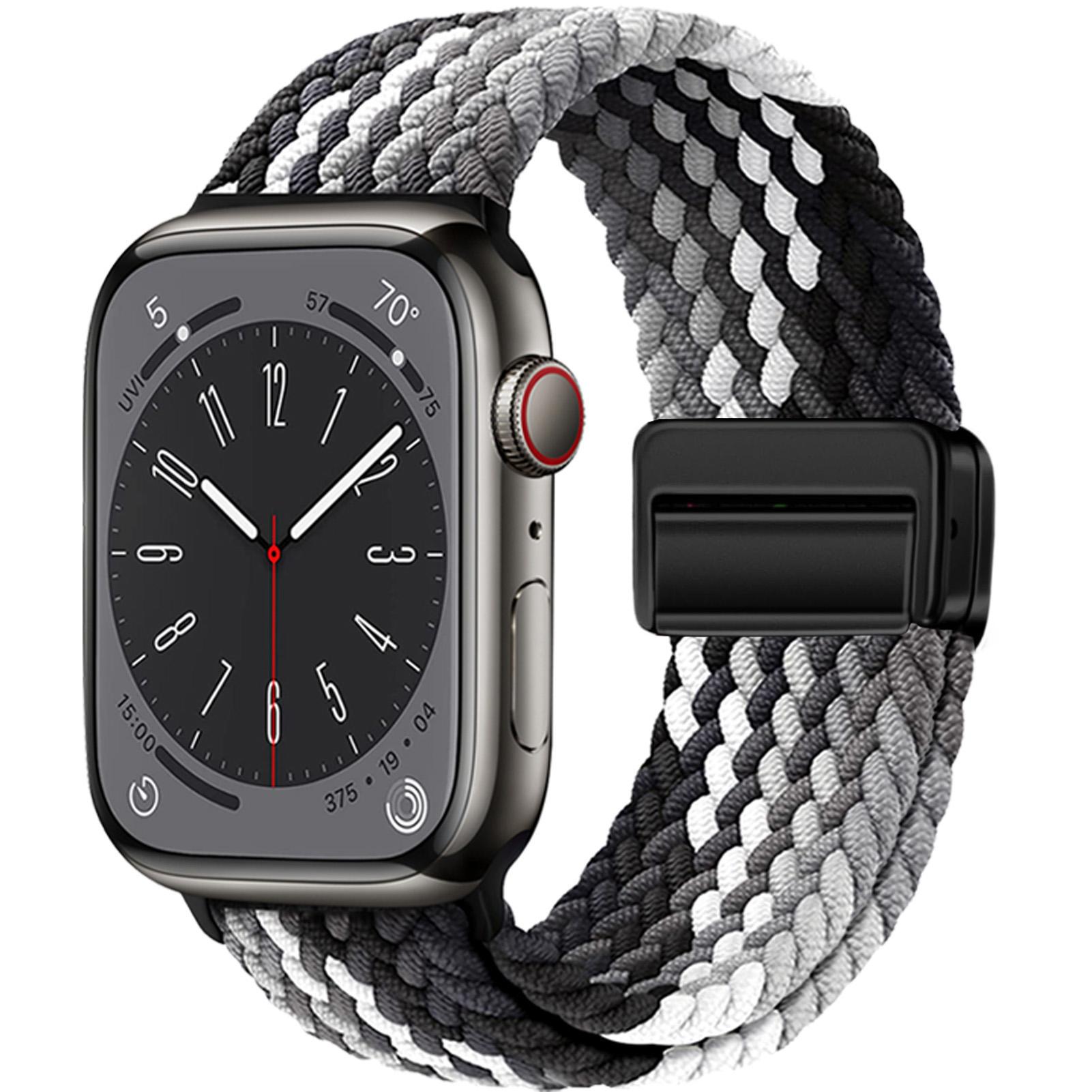 

Magnetic Strap Apple Watch Band 44mm 40mm 45mm 49mm 46mm Braided solo loop Bracelet correa iWatch series se 7 3 6 8 9 10 ultra 2 S10-46 42 44 45 49mm