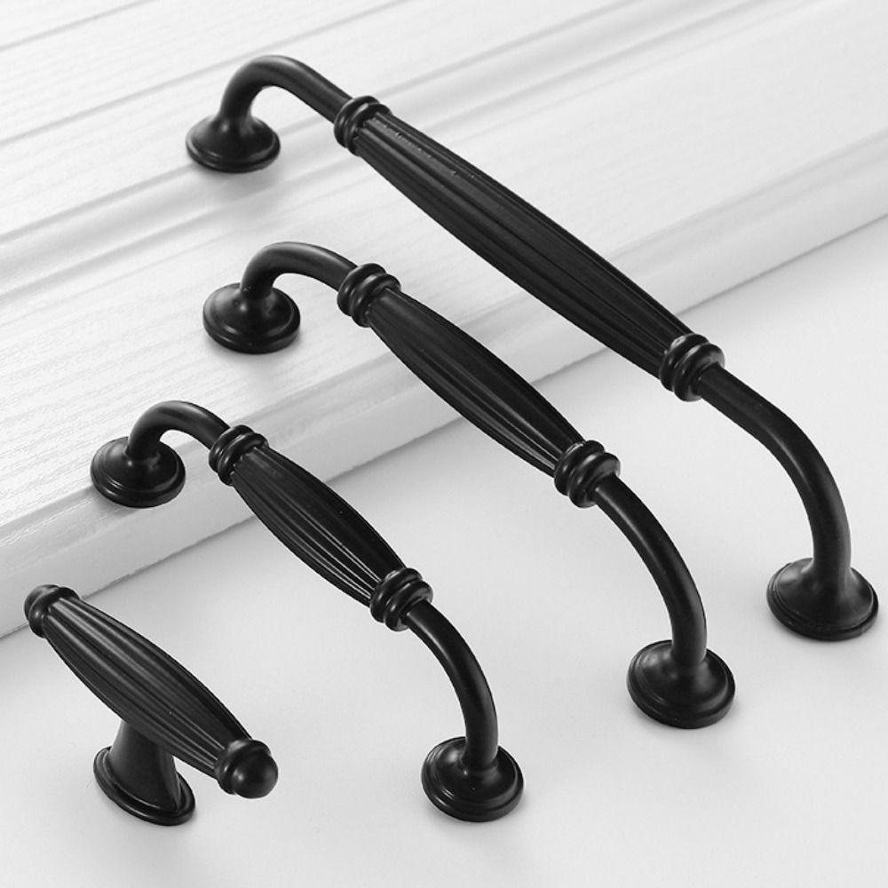 Aluminum Alloy Arched Cabinet Door Handles Minimalist Retro Style Drawer Handle Light Luxury Multifunctional Furniture Handles