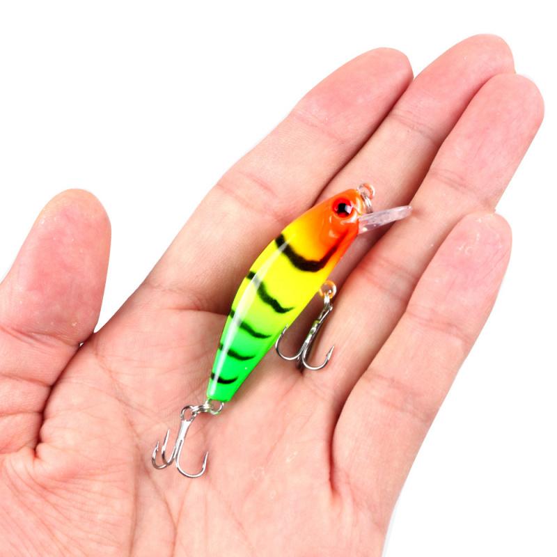All-Water Micro Lure Bait Trembling Minnow Set5Mixed Colors Only6.5Gram5Centimeter Hard Bait for Long-distance Casting, Suitable