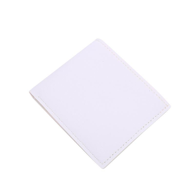 New Men Short PU Leather Wallet Simple Solid Color Thin Male Credit Card Holder Small Money Purses Business Foldable Wallet