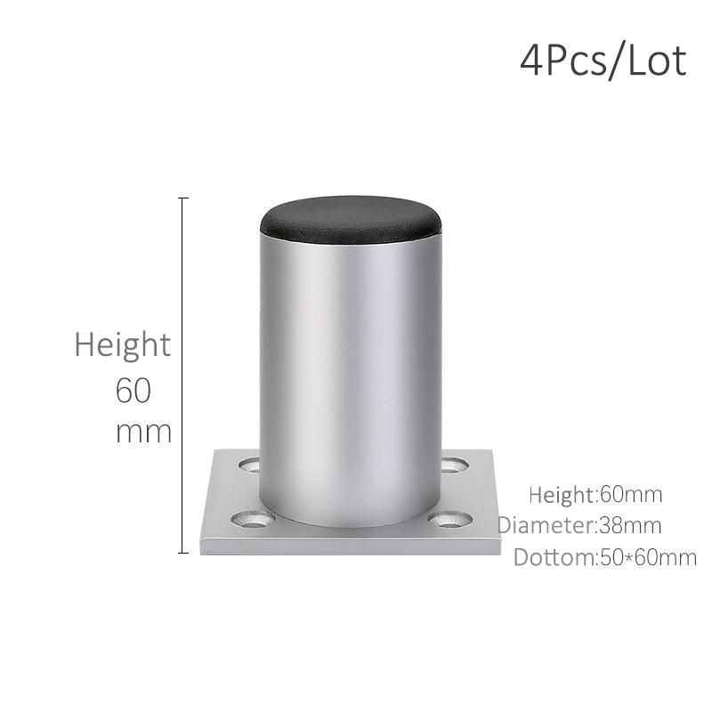 4Pcs Aluminum Furniture Legs Cabinet Foot DIY Thicken Adjustable 6-15CM TV Cabinet Support Leg bathroom Cabinet Feet
