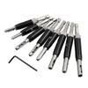 geneX Hinge Drill, Center Drill Bit, Hex Shank Drill, for Drilling Hinge Holes and Woodworking, 8 Pieces