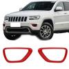 Front Fog Light Cover Lamp Frame Trim Bezel For Jeep Grand Cherokee 2014-16 Red