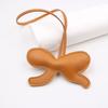 Leather Bowknot Keychain Purse Charm Fashionable Bag Accessories Bag Pendant PU Texture Suitable for Women Girls Present