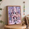Disney Oil Painting DIY Digital Painting Minnie Mouse Castle with Sparkling Diamonds HandPainted Living Room Entryway Wall Art.