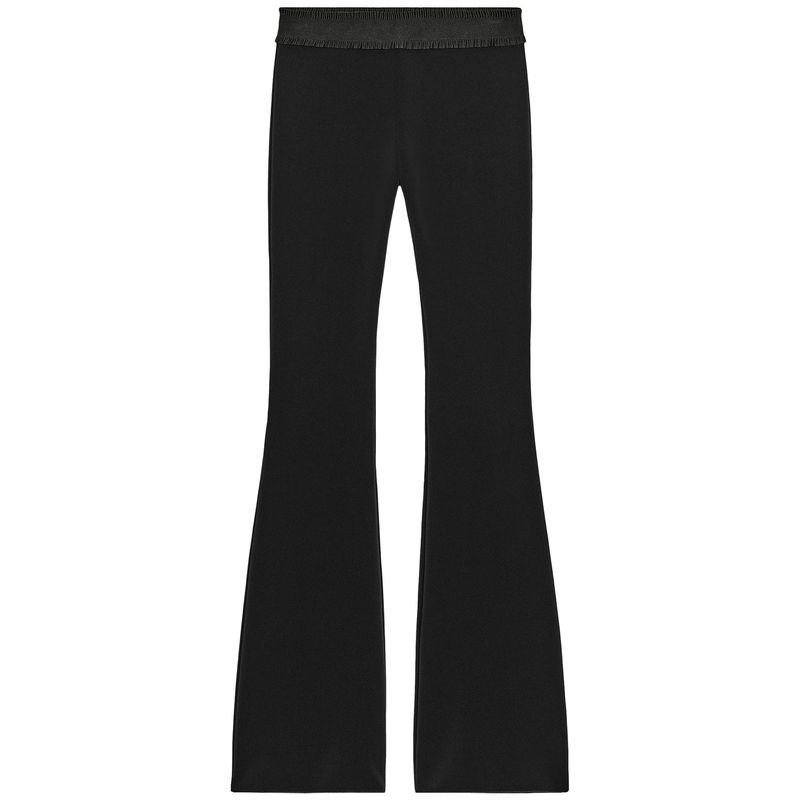 

Zaprha 2025 Autumn New American Slim fit Shaping Elastic Leisure Trumpet pants Women Slim fit 5584131 Black L