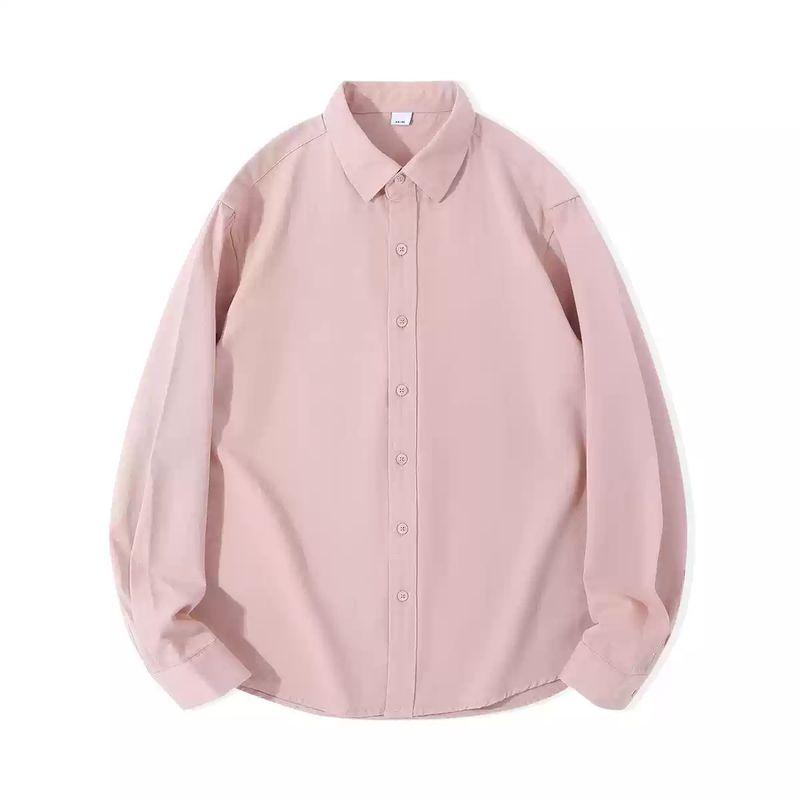 Pure Cotton Bandage Dress Rose Pink Shirt for Women Inner Wear Base Loose All-Matching Slimming Long Sleeve Shirt Coat Trendy