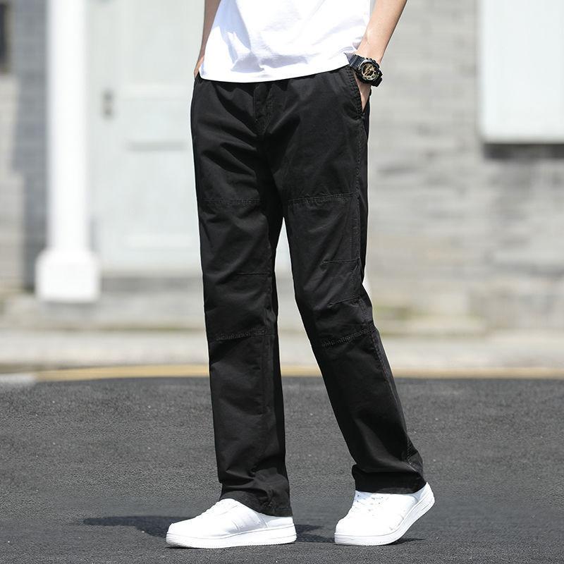 Cotton Cargo Pants Men With Multipockets Durable Workwear For Casual Wear