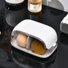 Makeup Sponge Case Portable Dustproof Cosmetic Egg Storage Box Transparent