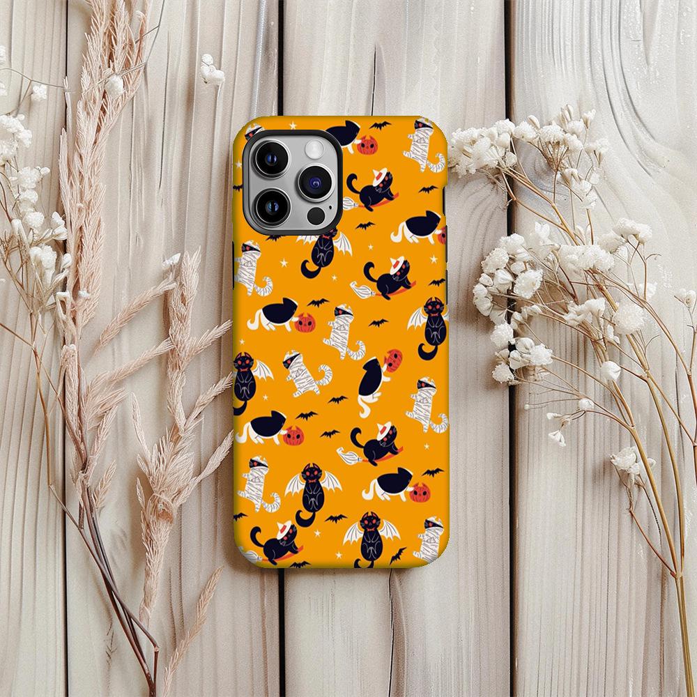 

Floral Cat Phone Case for Apple 17 Pro Max - Double-Layer Protective, Gentle Ins Style Apple 16 Pro Max