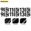 2 Pezzi Union Jack Nero Opaco/Lucido/Fibra di Carbonio Adesivo Ala Parafango Laterale Per Land Rover Defender L663 90 110 130 Accessori