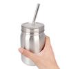 Household 700ml Stainless Steel Cup Outdoor Water Bottle Thermal Mug with Lid Straw