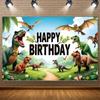 Jurassic Dinosaur Theme Birthday Party Decorations Backdrop Dinosaur Jungle Supplies Background Poster Photography Prop Kid Gift