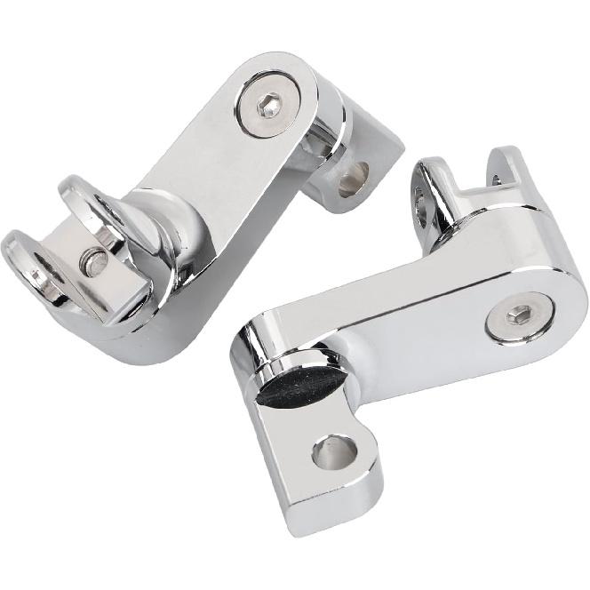 Chrome Driver Passenger Male Mount Foot Peg Extensions for Harley Dyna Softail Fat Boy Sportster Touring Electra Glide Street Glide Chopper Move