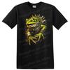T-shirt Graphique Lézard Vert Design à Pointes Unique Art Animalier T-shirt