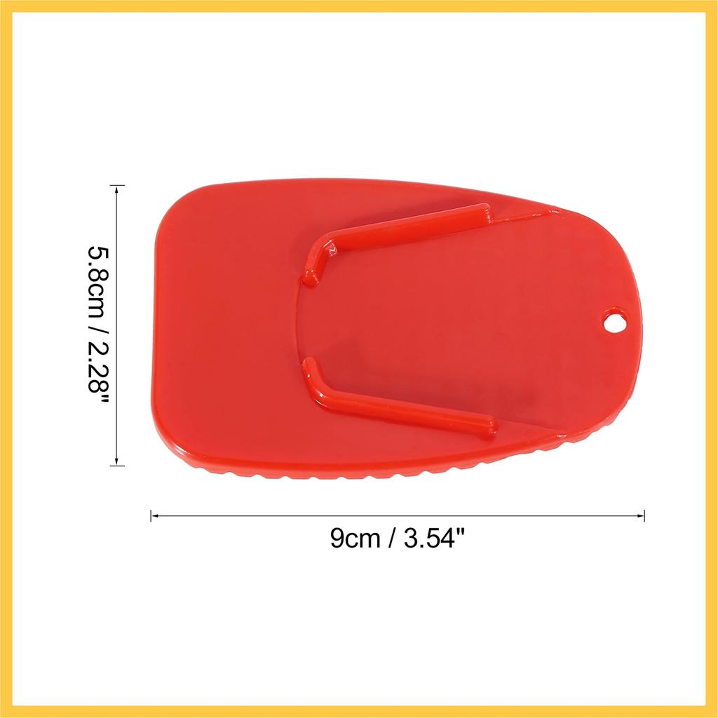 BULLSPANN Motorcycle Kickstand Pad Support Plate Pad Side Stand Extension