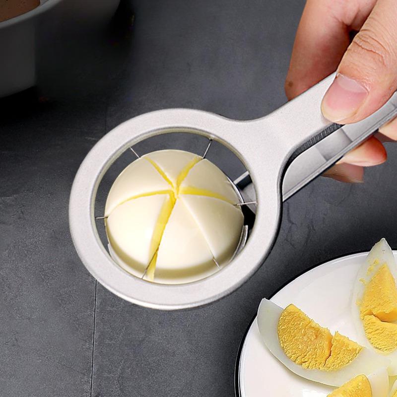 Stainless Steel Egg Slicer Manual Kitchen Tool Egg Slicer For Hard Boiled Eggs for Salad Meal Prep