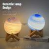 Creative Planet Moon & Starry Sky Projector: Remote-Controlled Night Table Lamp for Bedroom Atmosphere