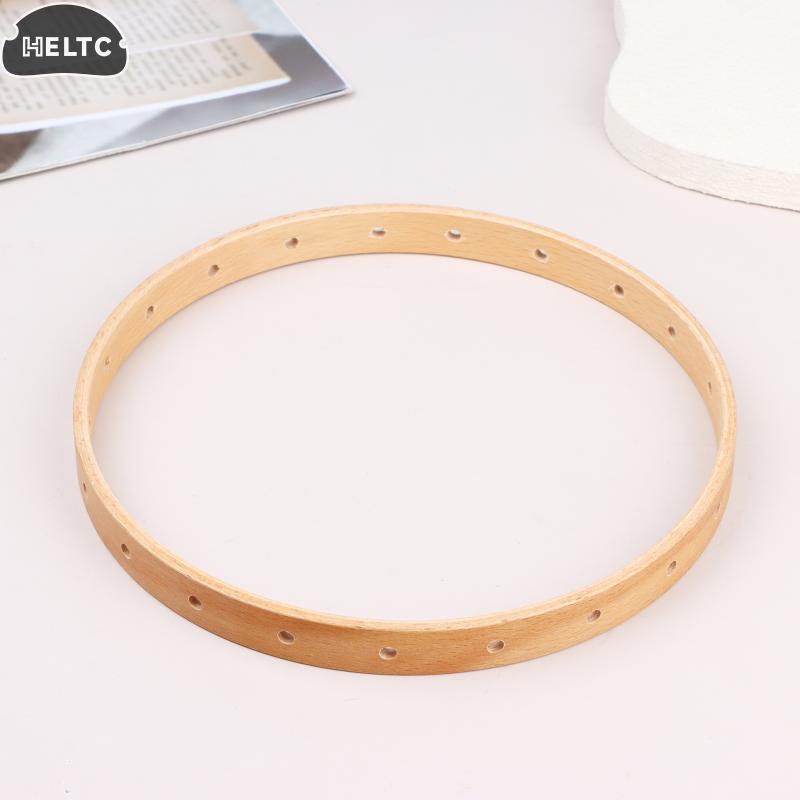 Wooden Hoops DIY Weaving Tools Round Wooden Knitting Loom Handmade Wall Hangings Crafts Home Garden Wall Decoration