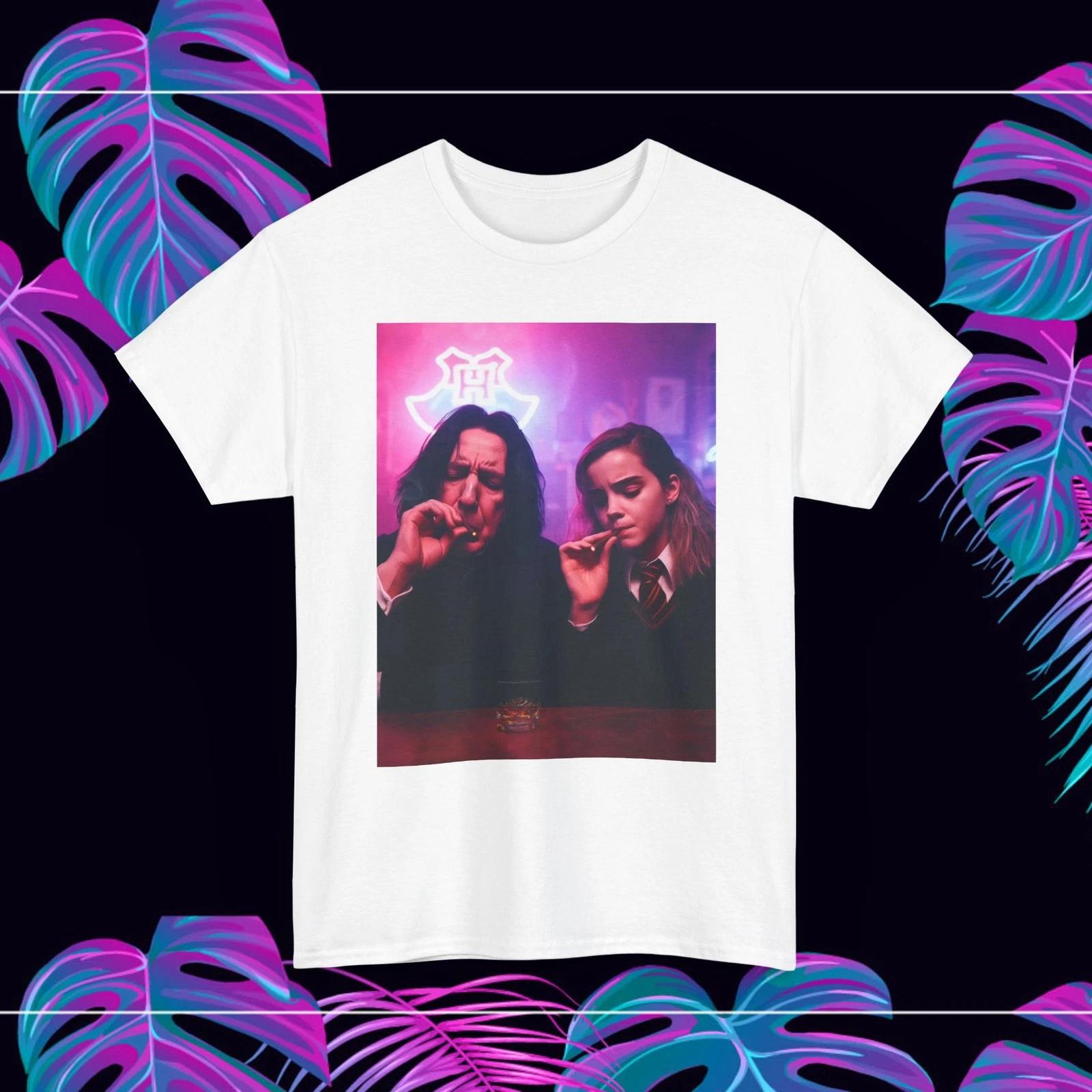 Hermione Granger Professor Snape Harry Potter Smoking Shirt Funny Cotton 4XL