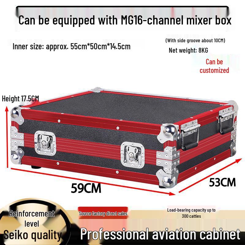 Soundcraft MG12 Mixer Flight Case for 16-Channel Audio & Lighting Console