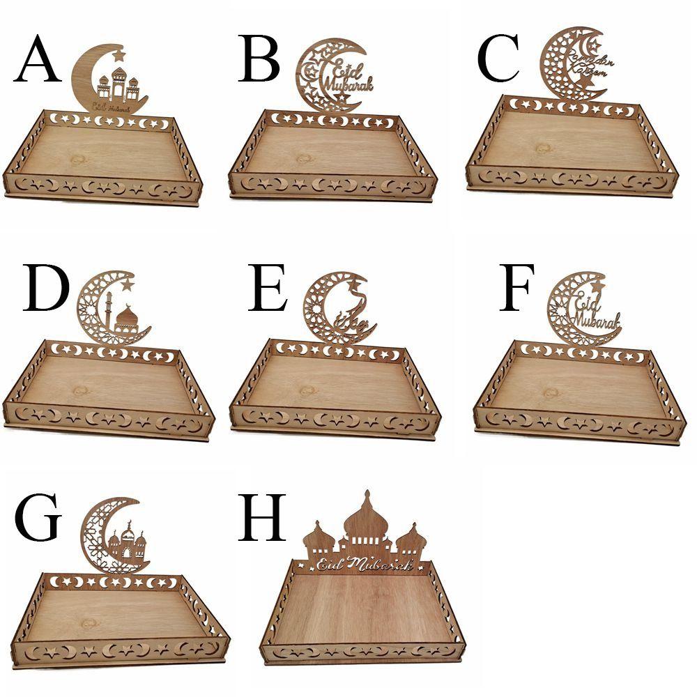 Star Eid Mubarak Cake Display Ramadan Home Decoration Party Supplies Food Tray Ornament Food Holder