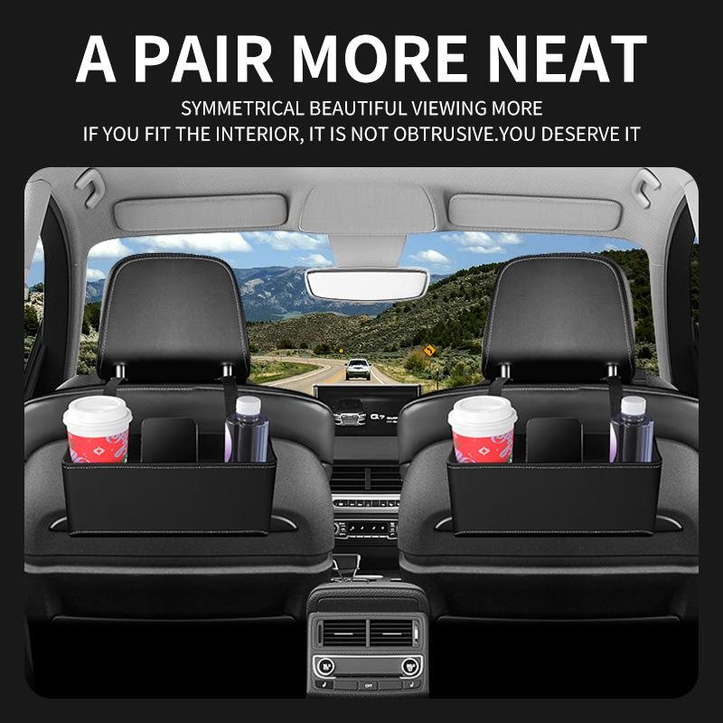 Car rear seat storage box, seat hook storage box, beverage and mobile phone storage box, car interior accessories