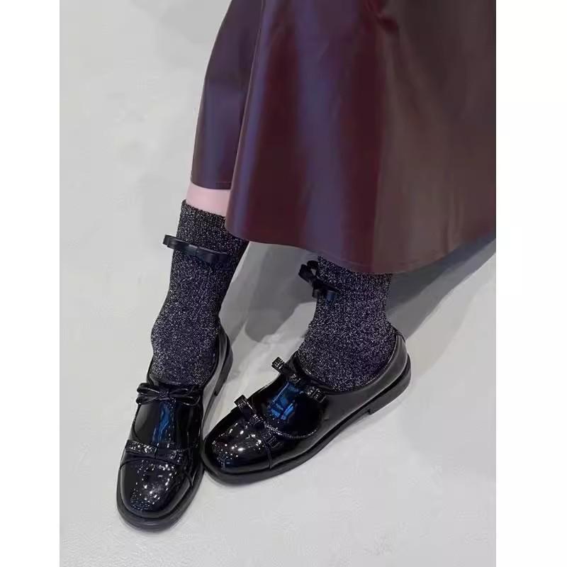 Genuine Leather Korean Version Niche Design Double Bow Loafers Women's Small Leather Shoes Spring and Autumn New Low-heeled Versatile Single Shoes