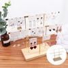Earrings Holder Organizer Decorative Display with Detachable Wooden Base for Ear Bracelet