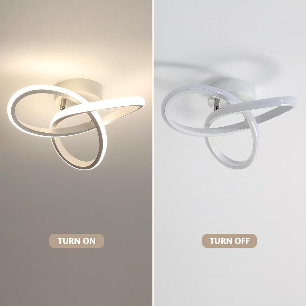 Household LED Modern Chandelier Three Colors Lamp Modern Style Ceiling Lamp Bedroom Light Surface Installation Dining Room Lamp