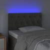 VidaXL LED Headboard Bedroom Furniture Single Bed Accessory Headboard Bed Frame Interior Dark Grey 3121979