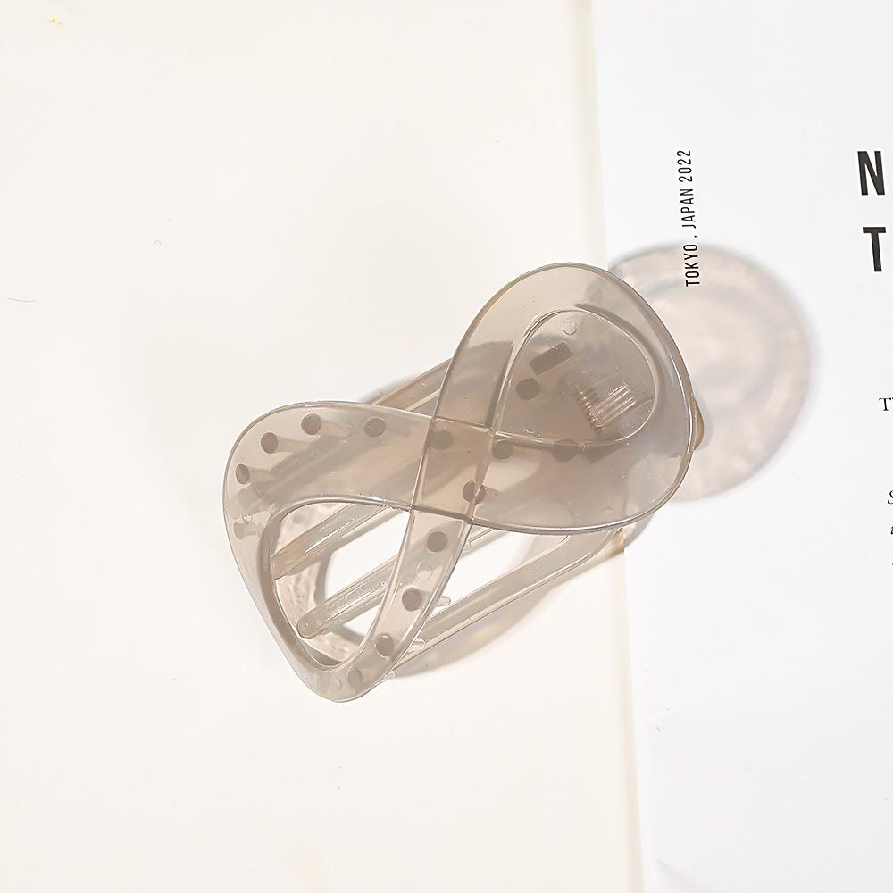 Trend PC Hair Clip Simple 8-shaped Infinity Styling Holder Shark Hair Claw Clip Hair Accessories For Women  New