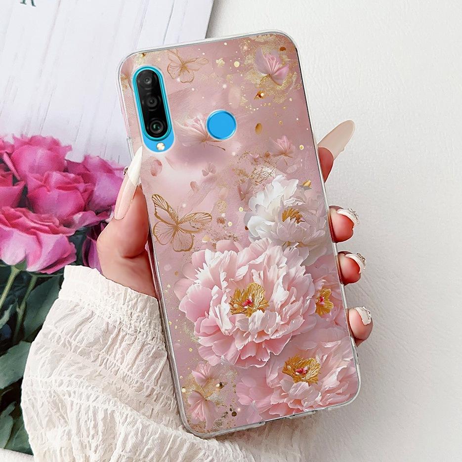 For Huawei P30 Lite Case Cool Dragon Pattern Cover Clear Silicone Soft Slim Phone Case For Huawei P30 Pro P 30 Lite P30Lite Bags