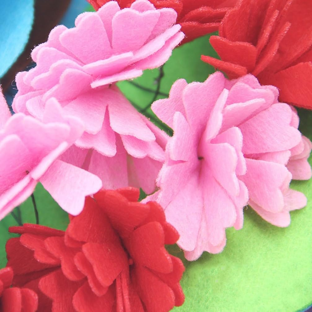 SKTMH Flower Bouquet Set of Handmade Bouquets with Stylish DIY Felt Bouquet Kit for Flower Educational Craft Birthday Gift Kit, 5, Long-Lasting