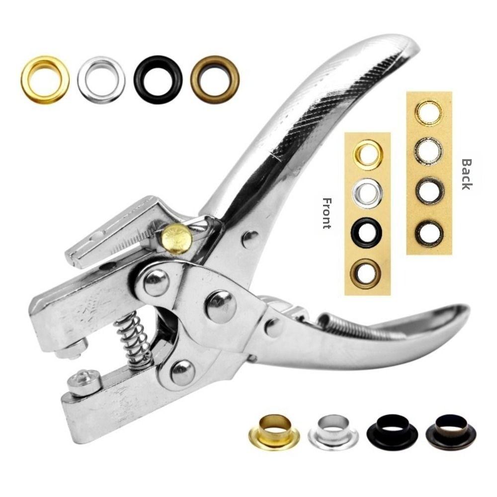 Dual-Purpose Eyelet Hole Punch Pliers Kit Labor-saving Heavy-Duty Punching Grommet Eyelet Pliers Kit