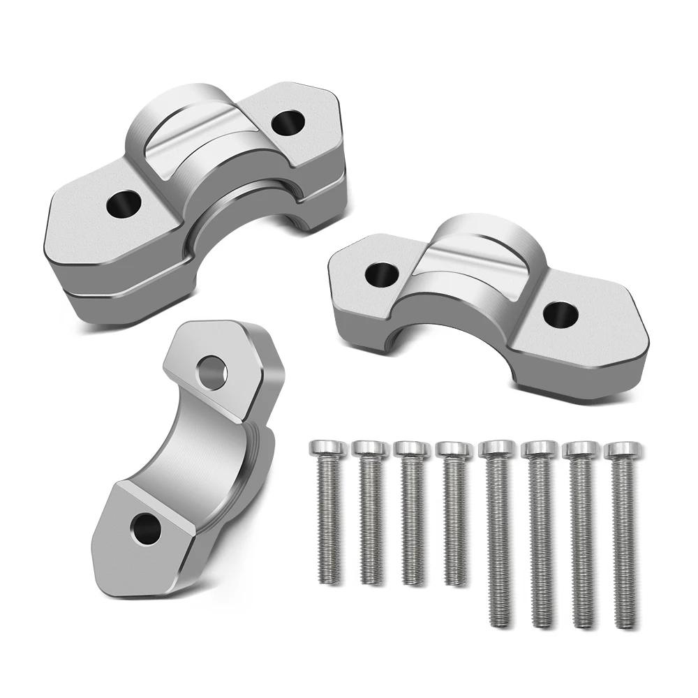 For Motorcycle Accessories R1300GS R 1300 GS R1300 GSNew Silver Handlebar Riser Handle Bar Heighten Mounting Kit R1300gs