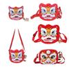Soft Lion Dance Shoulder Bag Plush Red Lion Coin Pruse  Pay a New Year Call