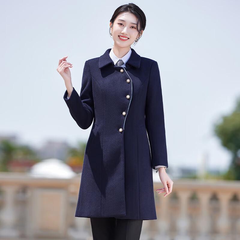 TLUOMAN Women's Autumn/Winter Padded Wool Blend Coat