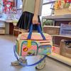 Women’s Large Capacity Color Block Gym & Travel Handbag