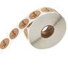 50 Labels per wad Round Natural Kraft Thank You Sticker seal labes Hand Made With Love Sticker Paper Stationery sticker 1 inch
