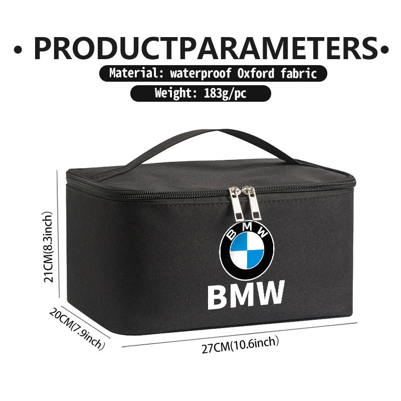 NTSM5 Car Travel Cosmetic Bag Waterproof Foldable Storage Bags For BMW M 1 3 4 5 6 7 Series M3 M6 F01 F02E34 E36 E70 F10 X6 X1