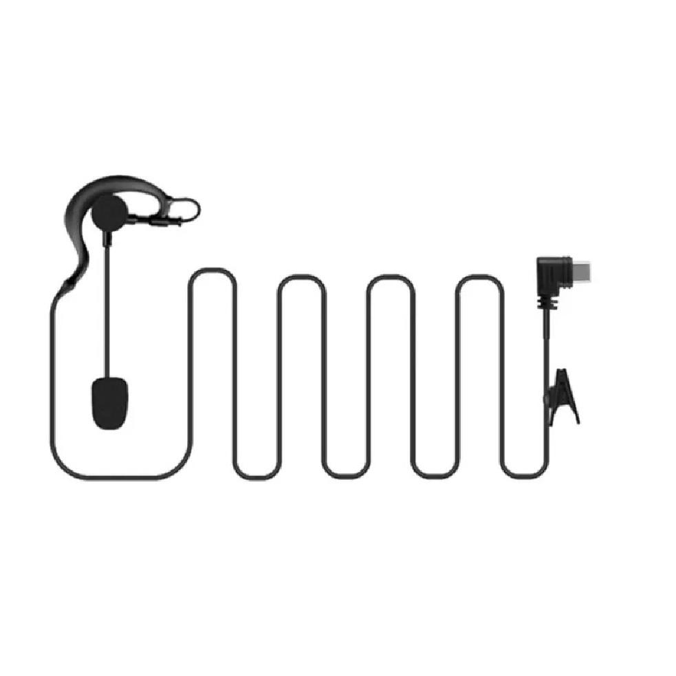 Type-C Interface Ear hanging type Referee earphone Suitable For V6 Pro+ Motorcycle Helmet Bluetooth Intercom