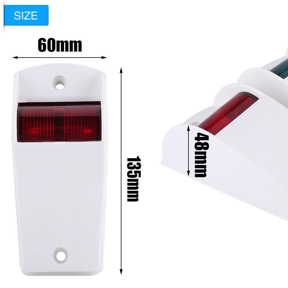 1 Paar 12V Rot & Grün Navigations-Signal-Glühbirnen Lichter Lampe für Marineboot Yacht
