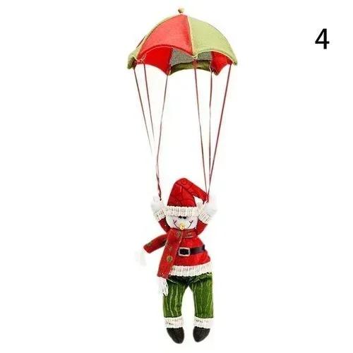 Santa Claus Parachute Snowman Christmas Tree Hanging Ornament Party Decoration Supplies Accessories