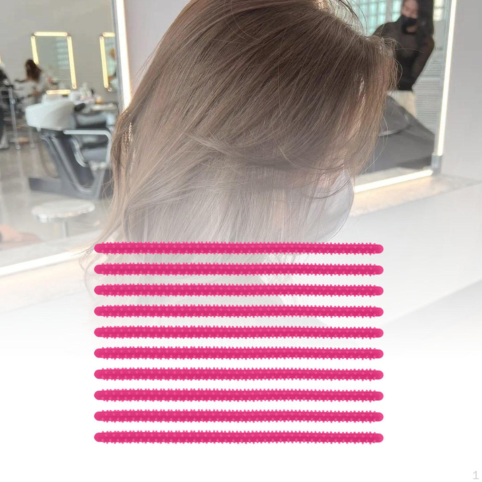 

10 шт. бигуди для завивки волос, гибкие короткие силиконовые спиральные стержни, ролики для large rose Red